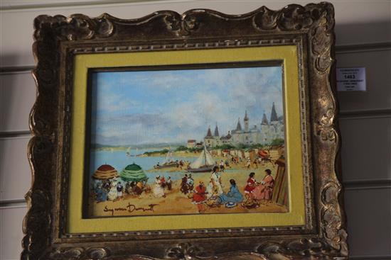 Suzanne Demarest (1900-1985) Beach scene, 8 x 10.5in.